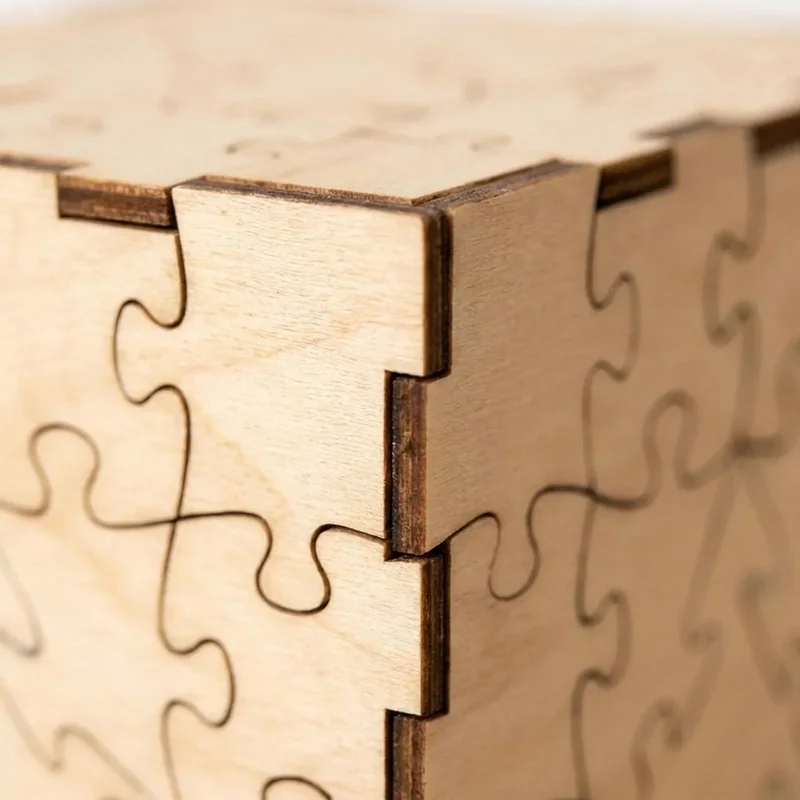 Kaksipuolinen puinen palapeli — Vaikea 150-osainen abstrakti kuvio - 3