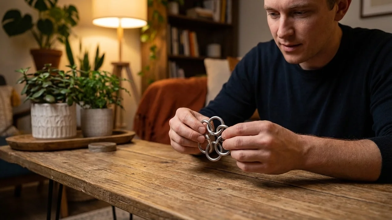 Metallinen rengasketjupalapeli — Keskitaso erotteluhaaste - 5