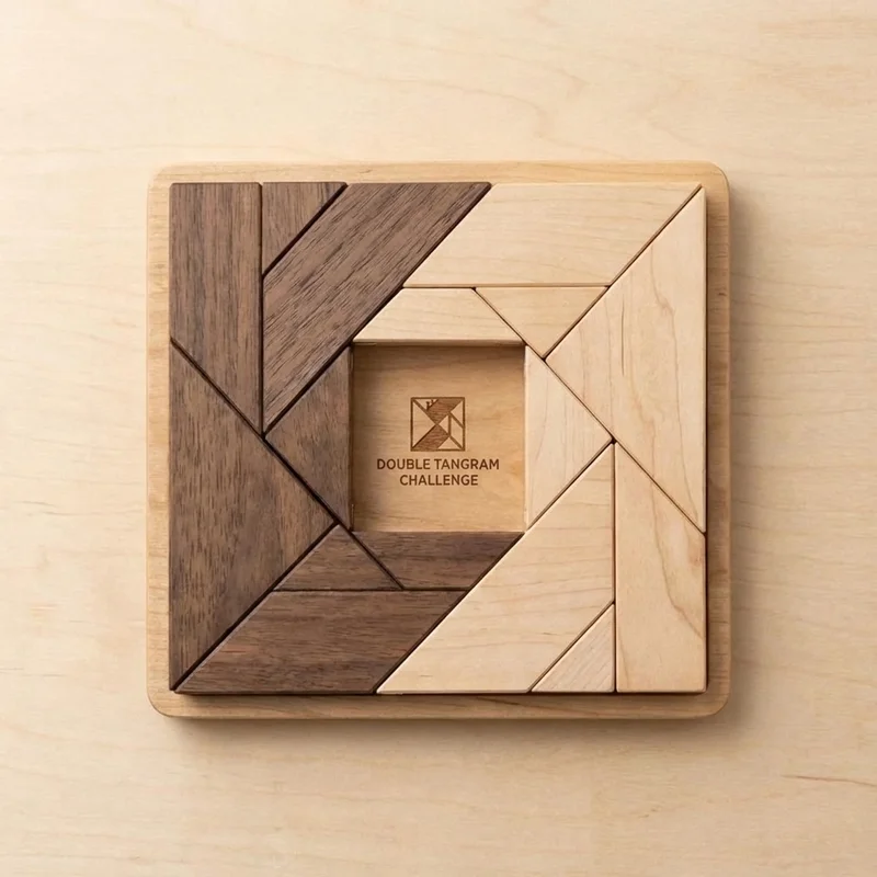 Double Tangram Challenge — 14-Piece Competitive Puzzle Game - 2