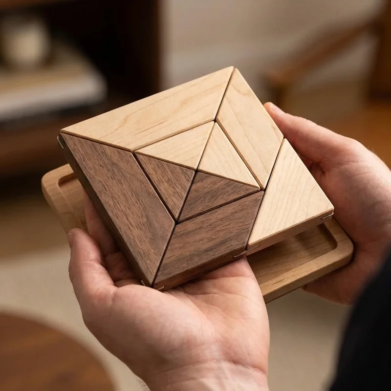 Double Tangram Challenge — 14-Piece Competitive Puzzle Game - 4