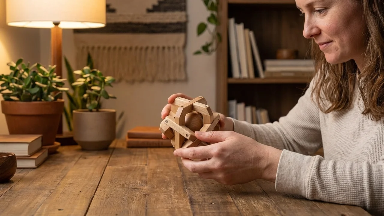 Puinen Häkkipallopalapeli — Keskivaikea Aivopähkinä - 5