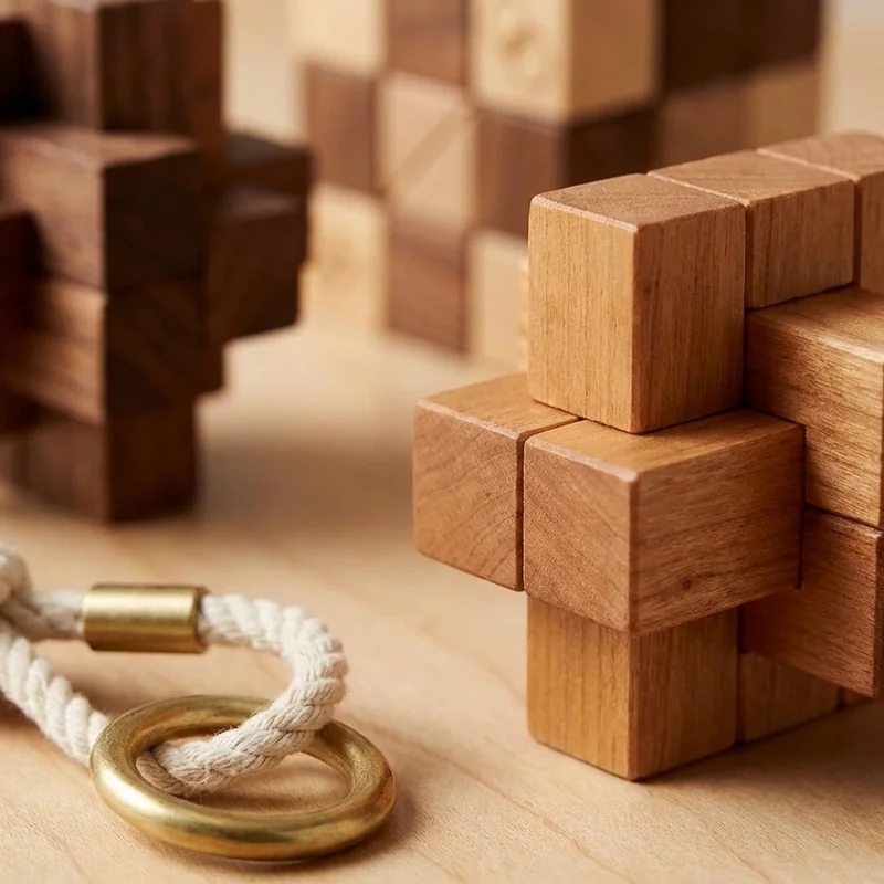 Puinen Aivopähkinä-lahjasetti — 4-osainen Klassikokoelma - 3