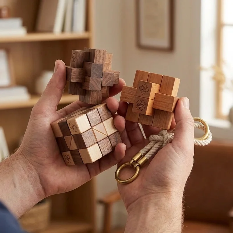 Puinen Aivopähkinä-lahjasetti — 4-osainen Klassikokoelma - 4