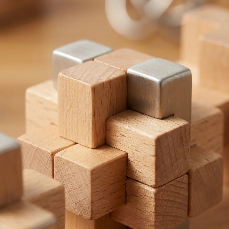 Puinen Palapeli-tutkimussetti — 6-osainen Sekahaastepakkaus - 3