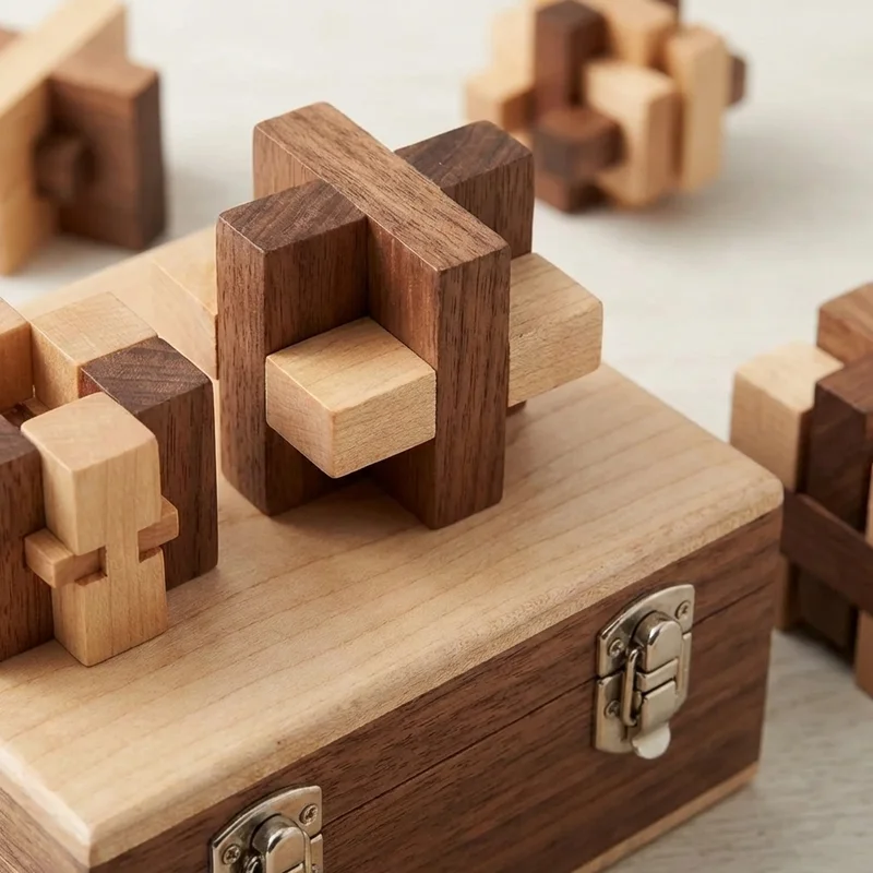 Puinen Palapeli-perheiltasetti — 8-osainen Pelipakkaus - 3