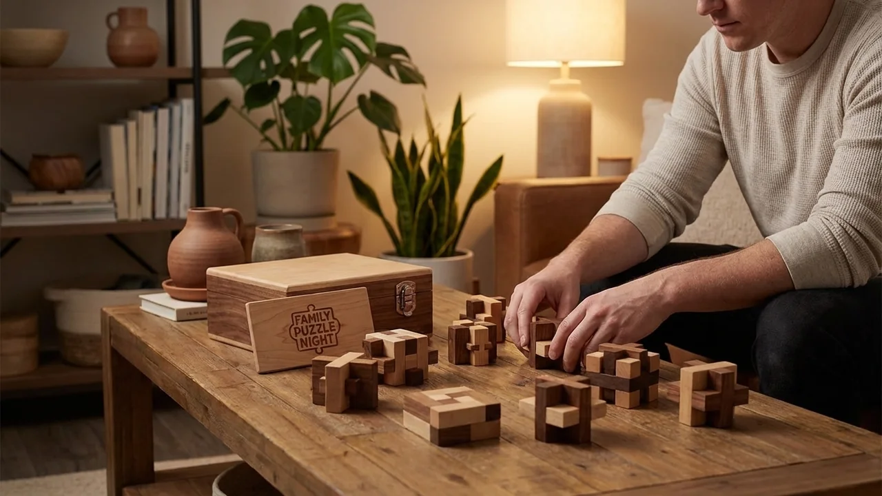 Puinen Palapeli-perheiltasetti — 8-osainen Pelipakkaus - 5