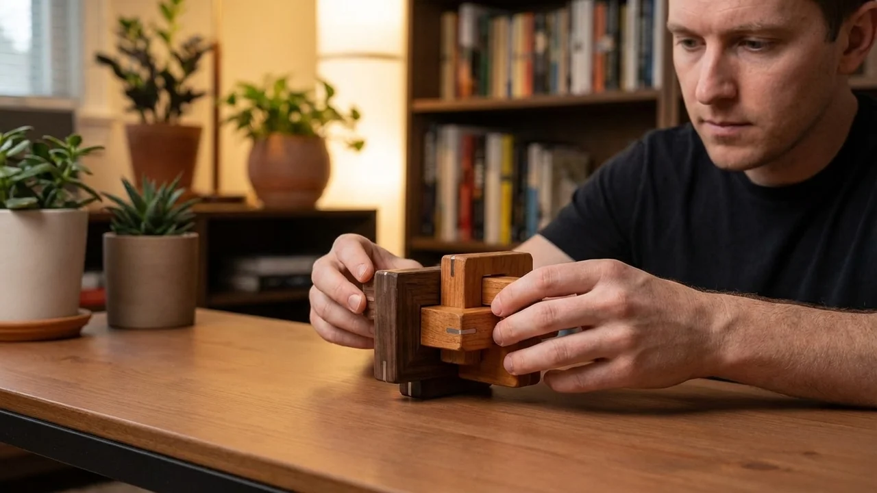 Puinen Premium-palapeli Duo — Pähkinä- ja Kirsikkapuu Keräilylaitos - 5