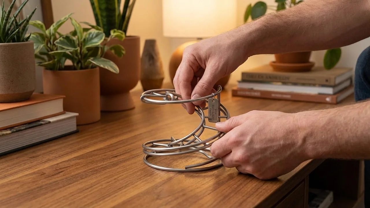 Wire Helix Ladder Puzzle — Easy Step-By-Step Ring Descent - 5