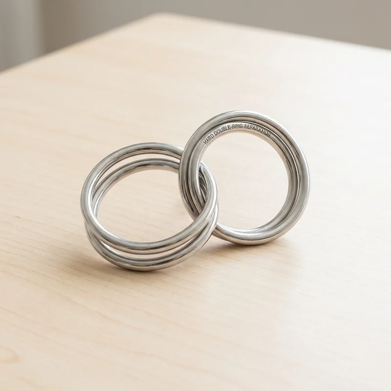 Wire Infinity Loop Puzzle — Hard Double-Ring Separation - 1