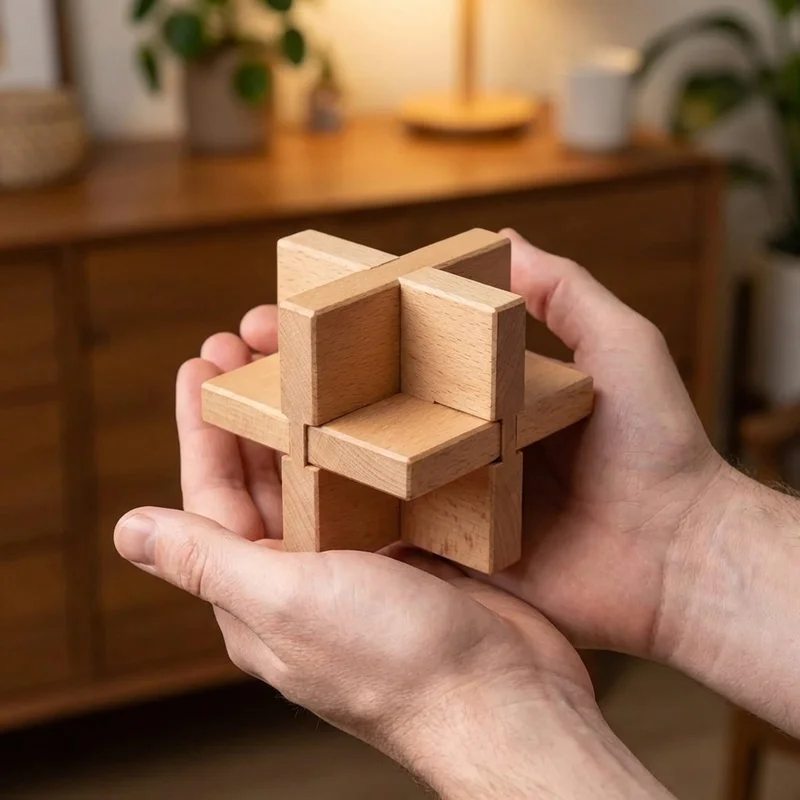 Puinen lukittautuva tähtipalapeli — Keskitaso, 6 osaa - 4