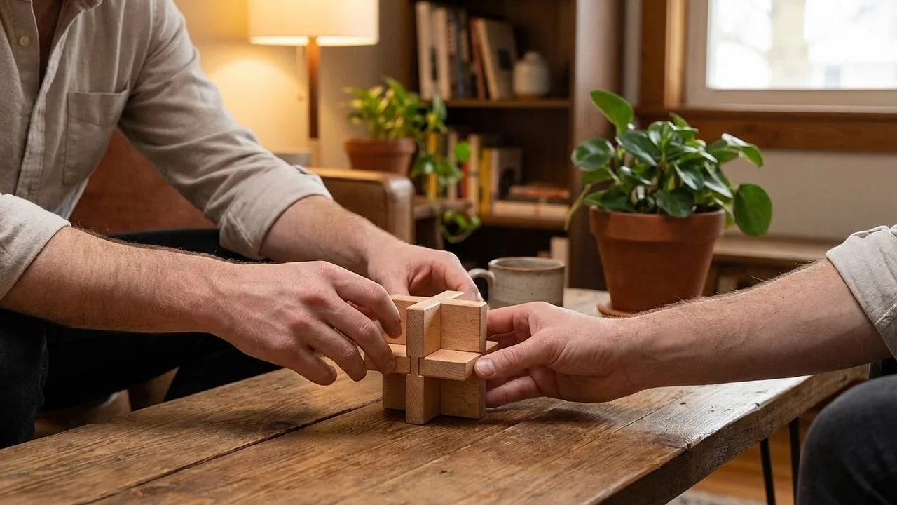 Puinen lukittautuva tähtipalapeli — Keskitaso, 6 osaa - 5