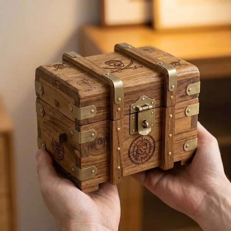 Puinen merirosvoaarrearkku — Vaikea aarteenetsintäpulmapeli - 4