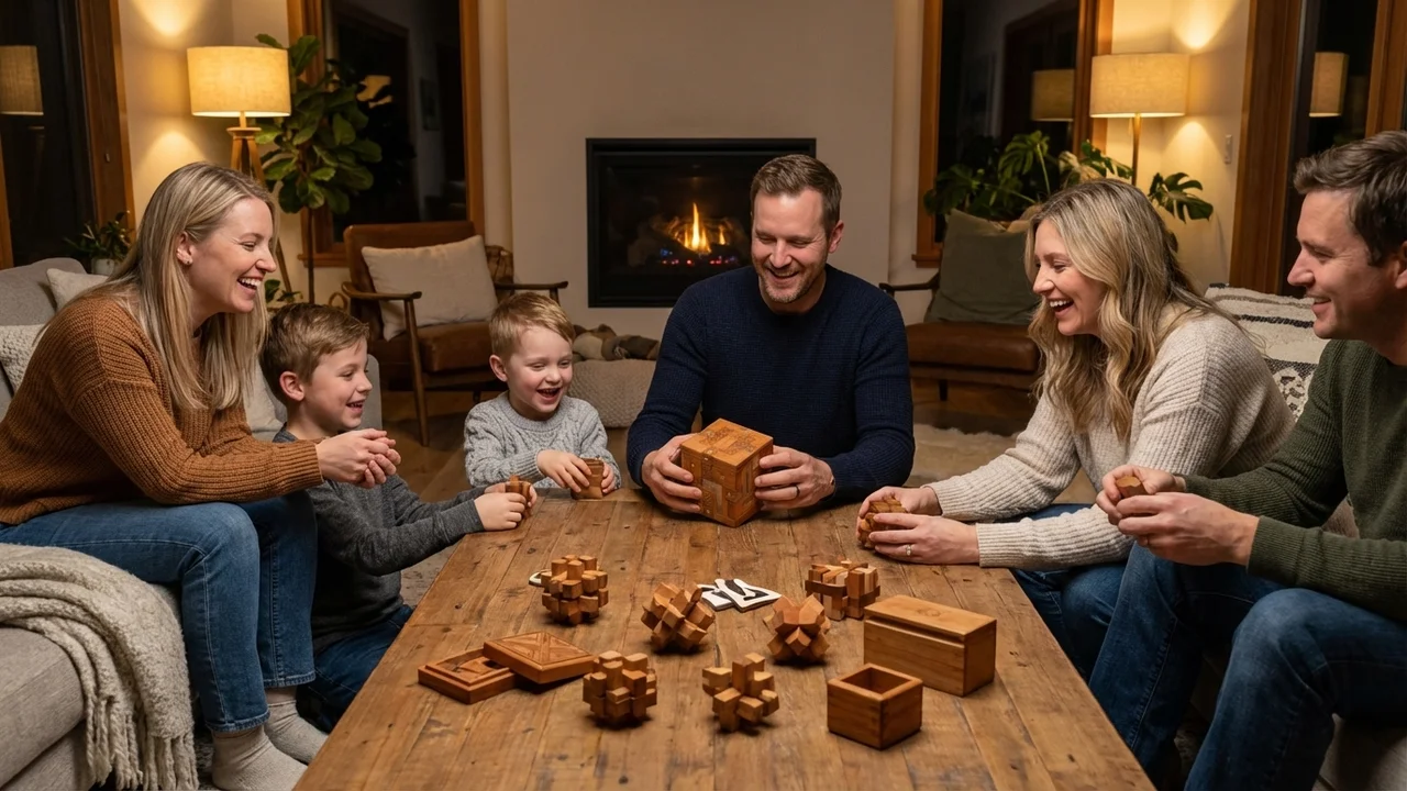 Puinen kolmoislukkokuutio — Vaikea monimekanisminen pulmalaatikko - 6