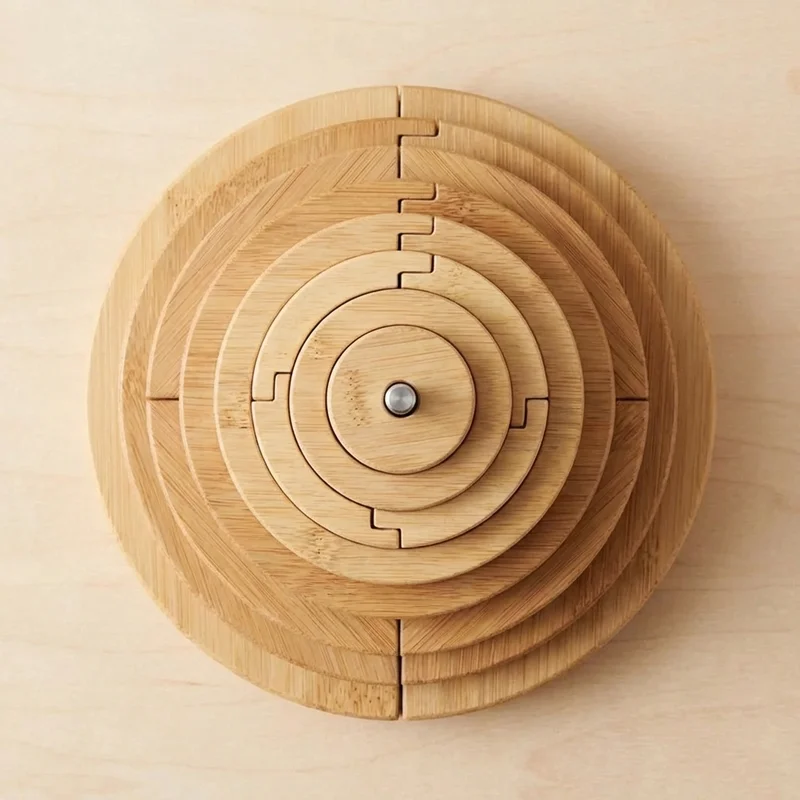 Bambusta Valmistettu Sateenkaaritorni — Helppo Rengaspinoamishaaste - 2