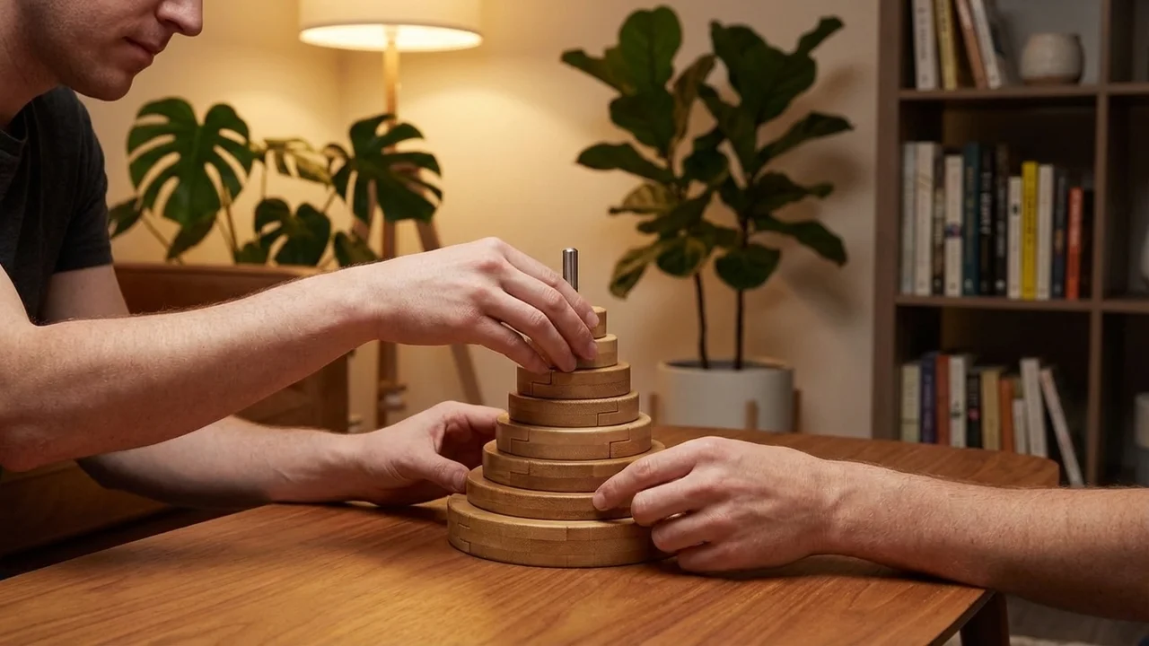 Bambusta Valmistettu Sateenkaaritorni — Helppo Rengaspinoamishaaste - 5