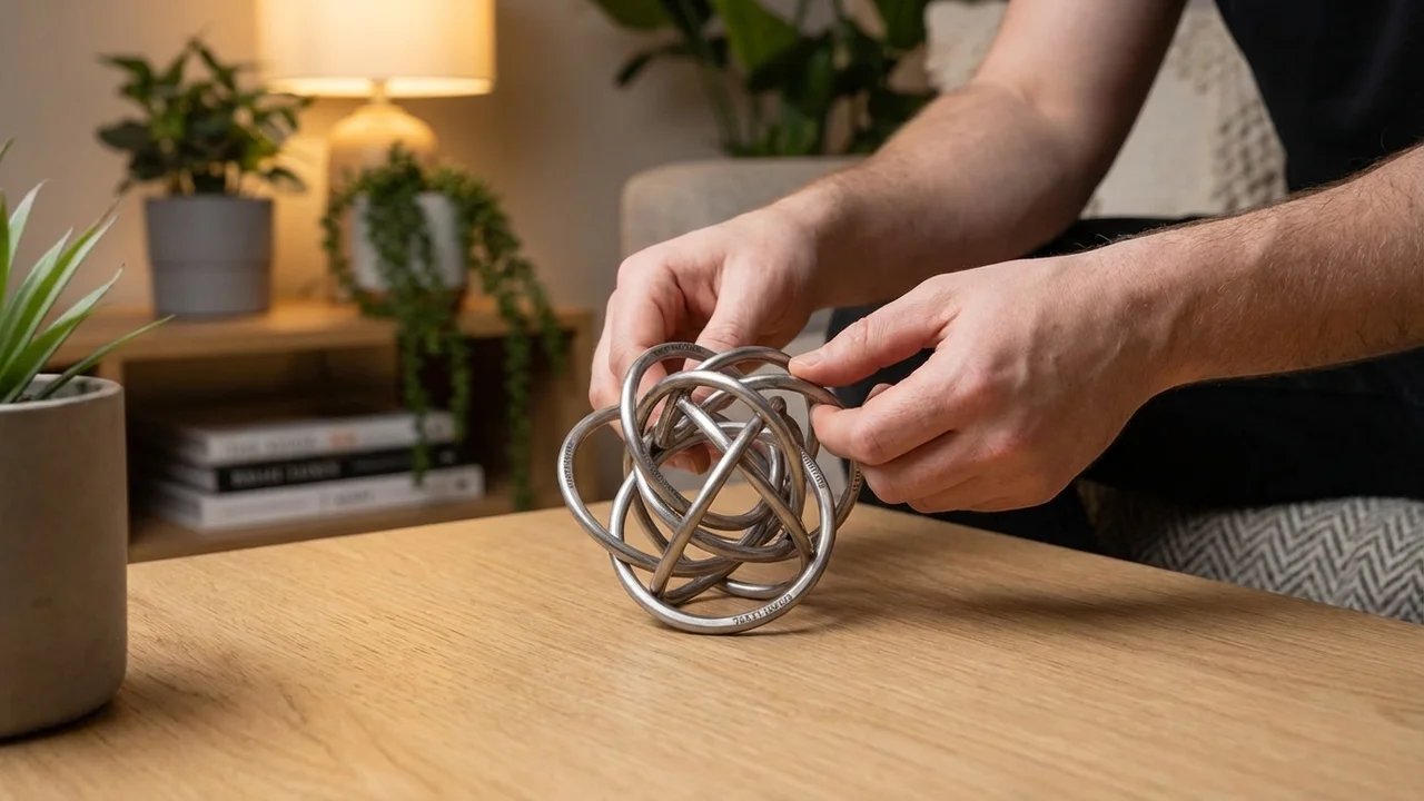 Wire Phoenix Cage Puzzle — Expert Multi-Ring Entanglement - 5