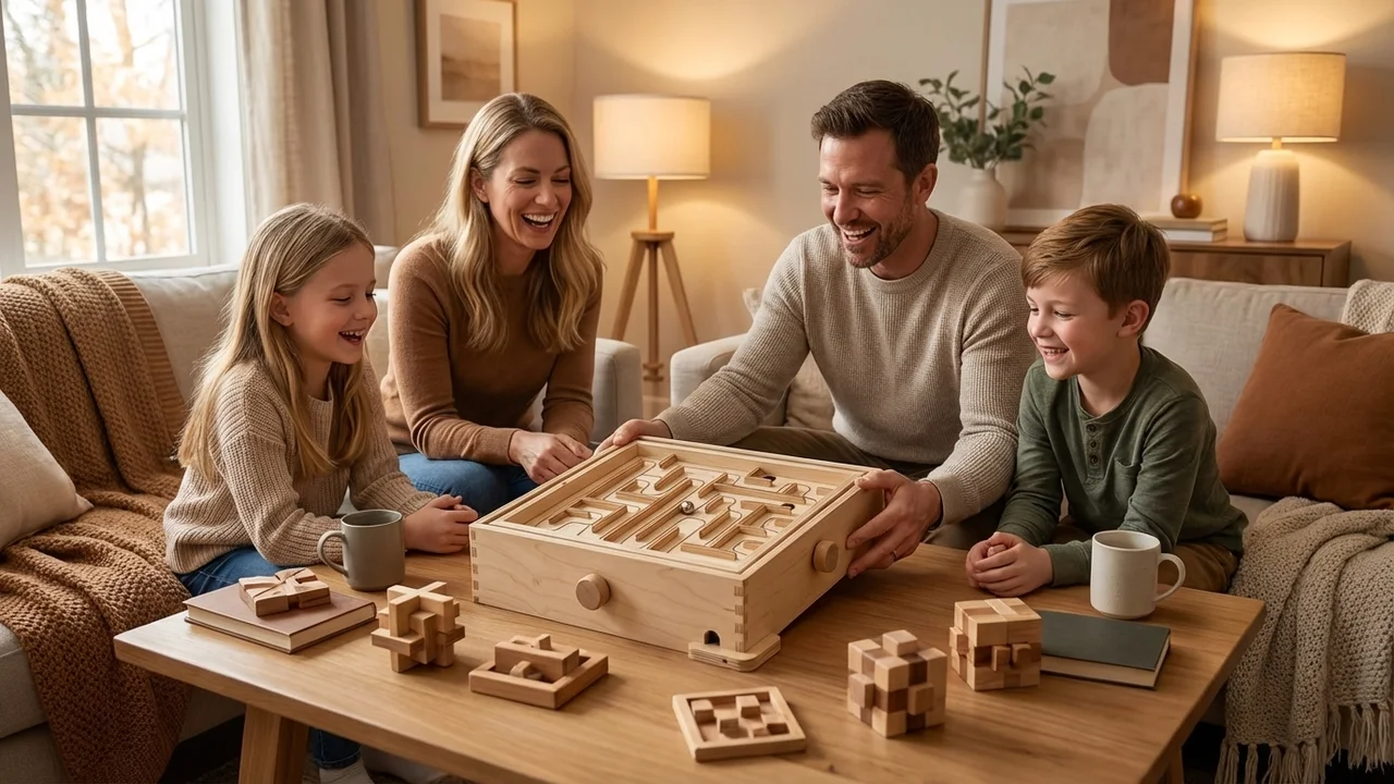 Puinen Kallistuslabyrintti — Klassinen 3D-kuulasokkelo - 6